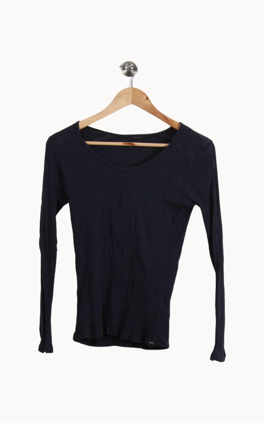 Tee-shirt Manches Longues Bleu - Taille S/36 de la marque IKKS | PARAD50626 - Vendu par Paradigme - Image 2