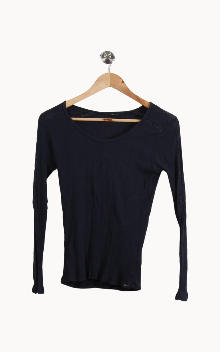 Tee-shirt Manches Longues Bleu - Taille S/36 de la marque IKKS | PARAD50626 - Vendu par Paradigme - Image 2