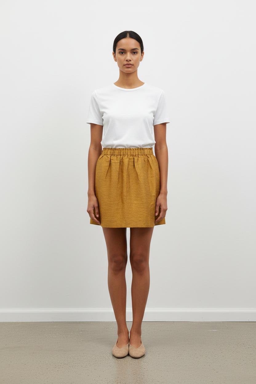 Jupe Courte Dorée - Taille M/38