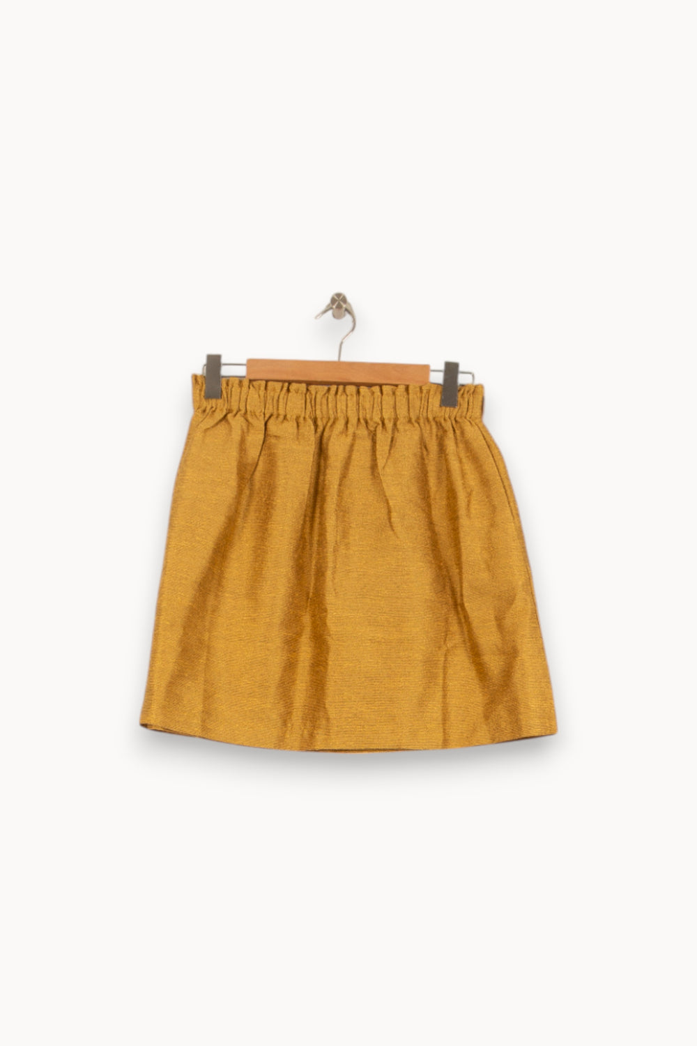 Jupe Courte Dorée - Taille M/38 de la marque FRNCH | PARAD50635 - Vendu par Paradigme - Image 2