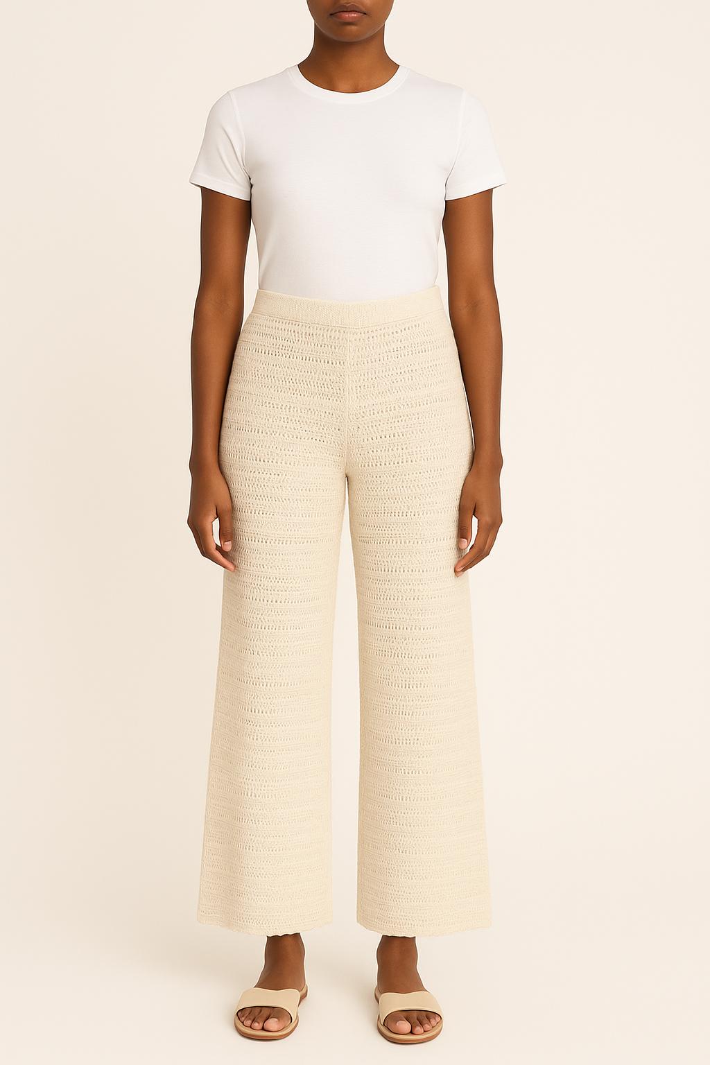 Pantalon Large Blanc - Taille S/36 de la marque Petite Mendigote | PARAD50650 - Vendu par Paradigme - Image 1