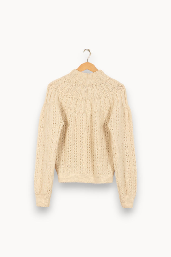 Pull Beige - Taille S/36 de la marque Petite Mendigote | PARAD50651 - Vendu par Paradigme - Image 4