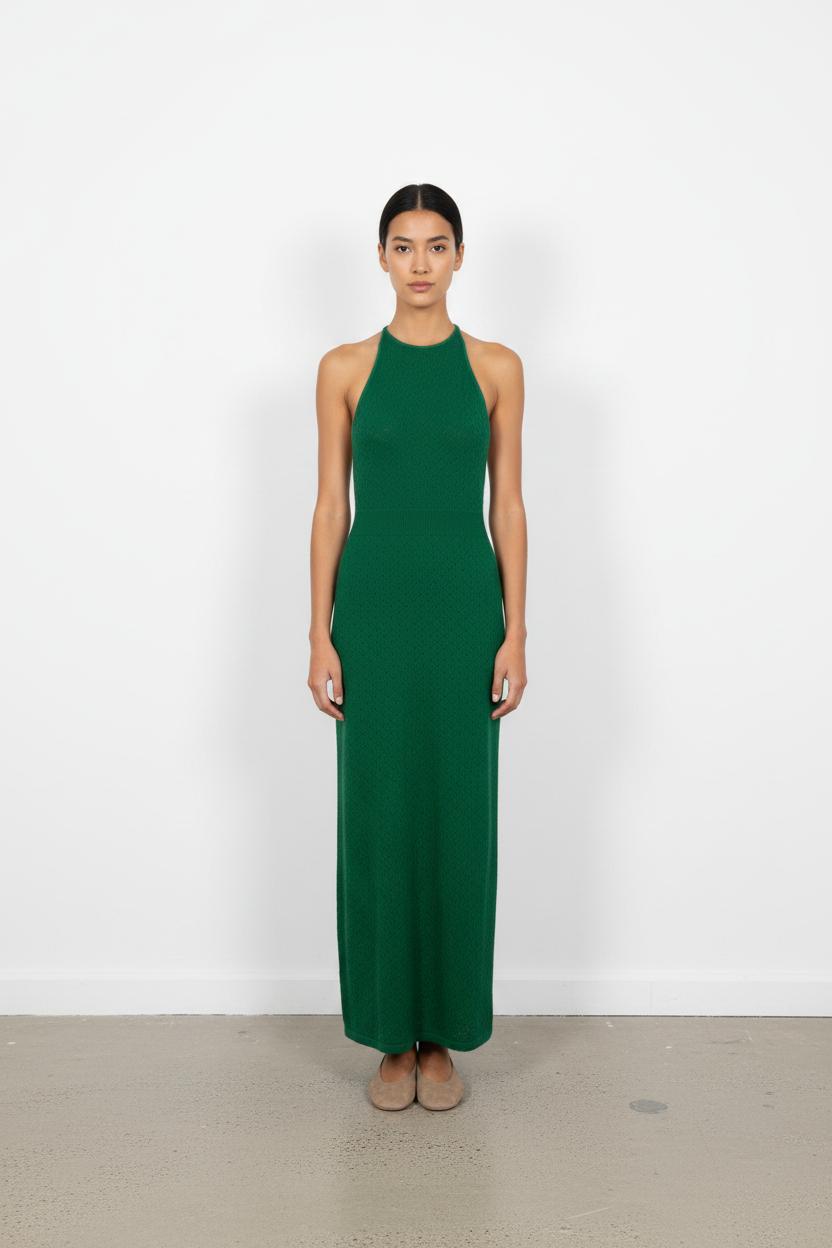 Robe Longue Verte - Taille XS/34