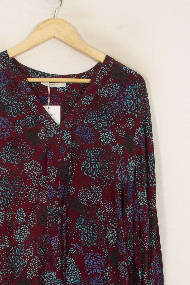 Blouse Bordeaux et Bleu - Taille S/36 de la marque Sud express | PARAD50657 - Vendu par Paradigme - Image 3