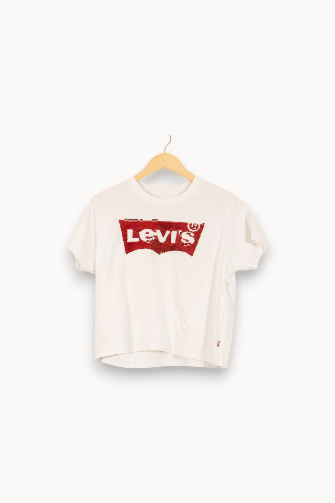 Tee-shirt Blanc et Rouge - Taille XS/34 de la marque Levi's | PARAD50665 - Vendu par Paradigme - Image 2