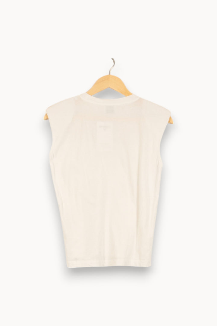 Débardeur Blanc - Taille S/36 de la marque Claudie Pierlot | PARAD50666 - Vendu par Paradigme - Image 4