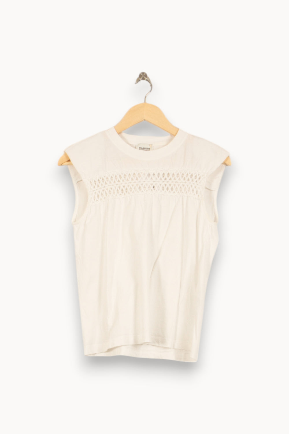 Débardeur Blanc - Taille S/36 de la marque Claudie Pierlot | PARAD50666 - Vendu par Paradigme - Image 2