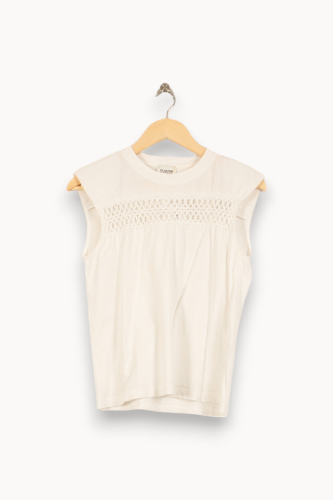 Débardeur Blanc - Taille S/36 de la marque Claudie Pierlot | PARAD50666 - Vendu par Paradigme - Image 2