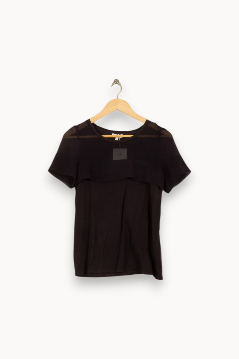 Tee-shirt Noir - Taille S/36 de la marque Claudie Pierlot | PARAD50673 - Vendu par Paradigme - Image 2