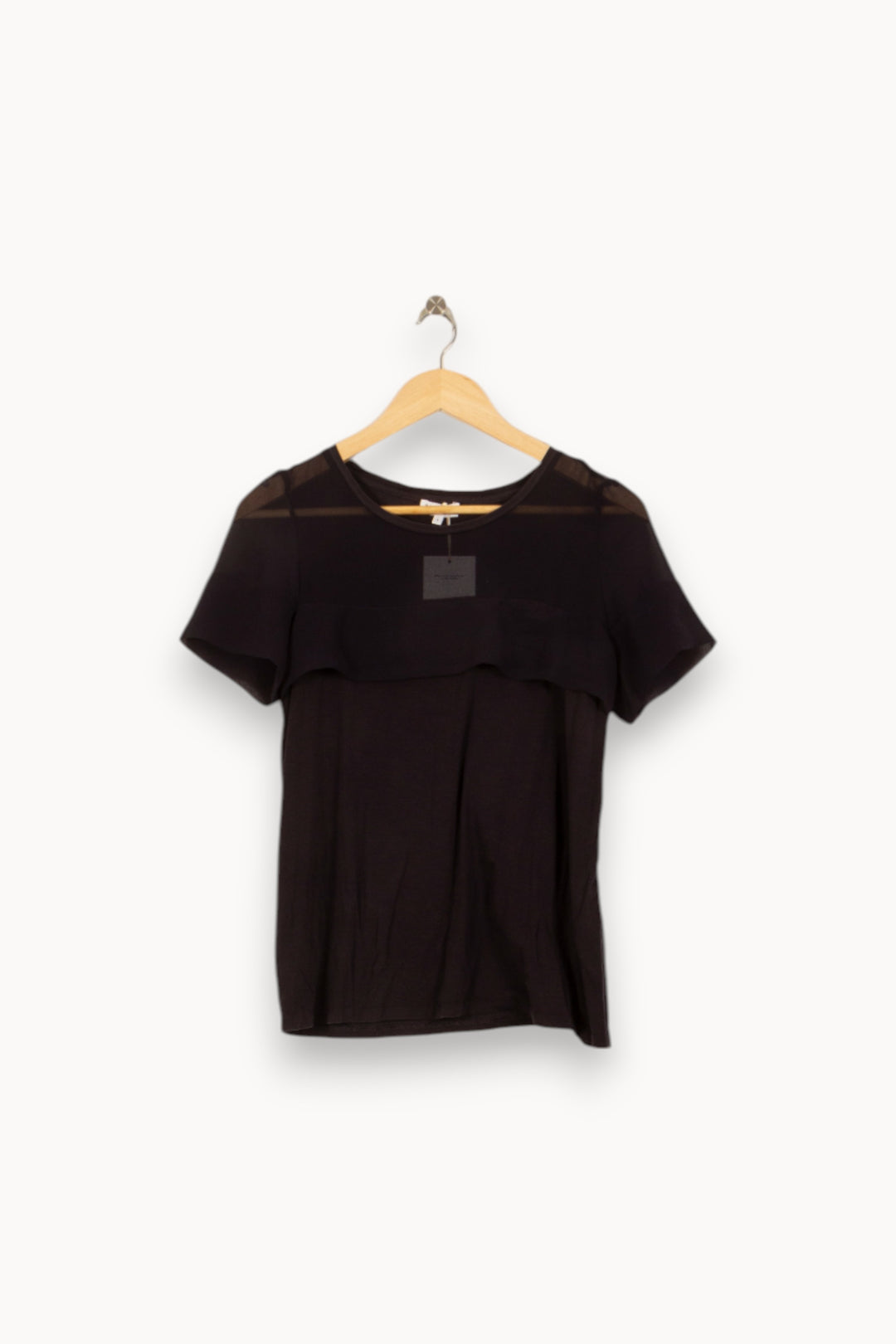 Tee-shirt Noir - Taille S/36 de la marque Claudie Pierlot | PARAD50673 - Vendu par Paradigme - Image 2