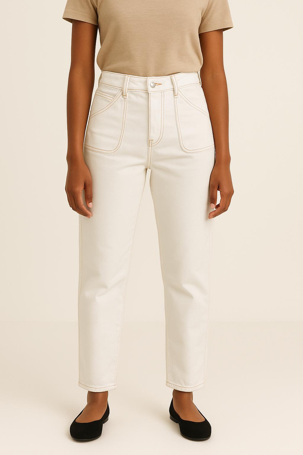 Jean Blanc - Taille M/38 de la marque Claudie Pierlot | PARAD50674 - Vendu par Paradigme - Image 1