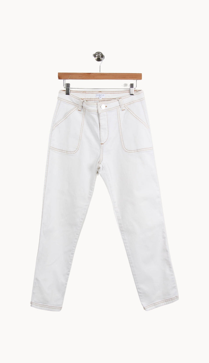 Jean Blanc - Taille M/38 de la marque Claudie Pierlot | PARAD50674 - Vendu par Paradigme - Image 2