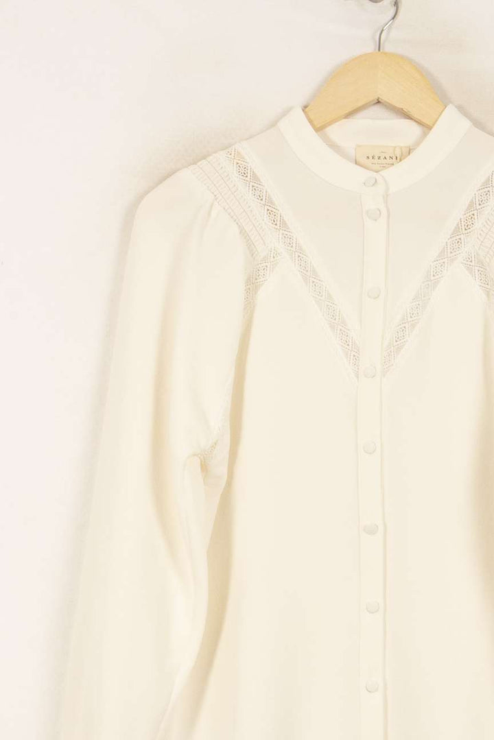 Blouse Blanche - Taille S/36 de la marque Sézane | PARAD50677 - Vendu par Paradigme - Image 3