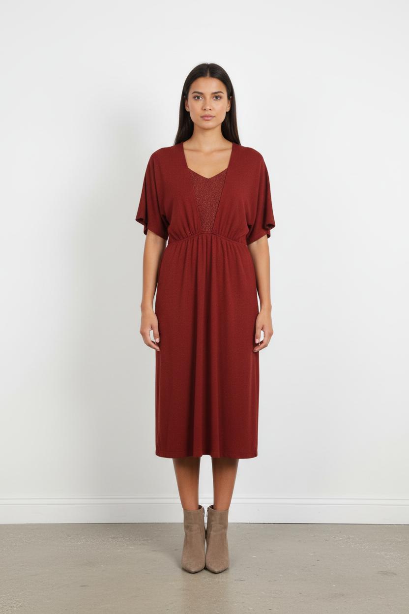 Robe Midi Bordeaux - Taille XS/34