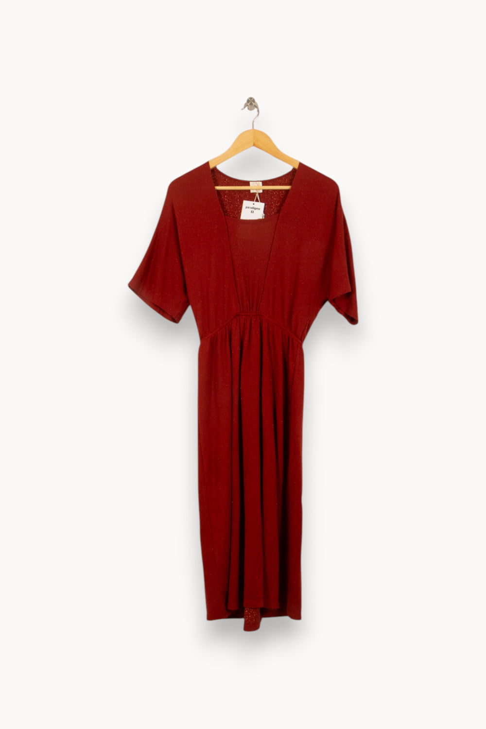Robe Midi Bordeaux - Taille XS/34 de la marque Des petits hauts | PARAD50678 - Vendu par Paradigme - Image 2