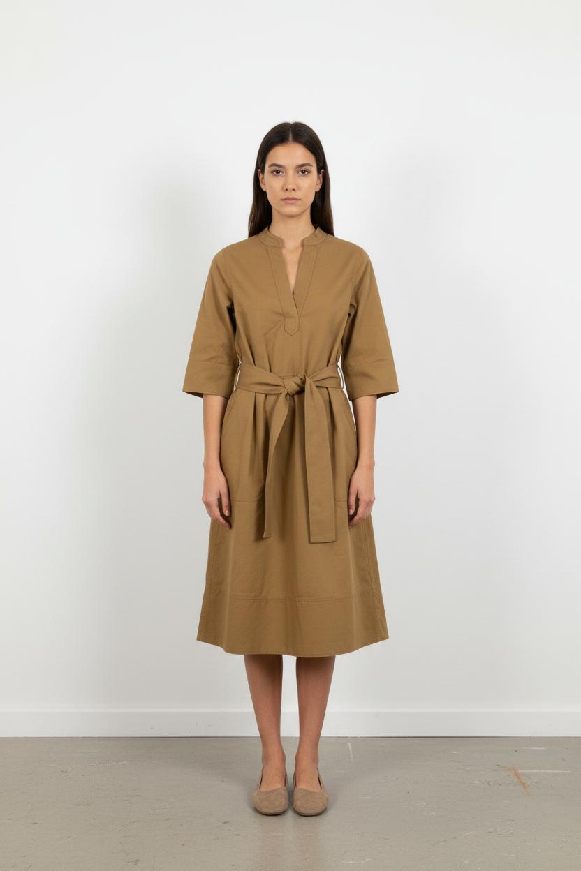 Robe Midi Marron - Taille S/36