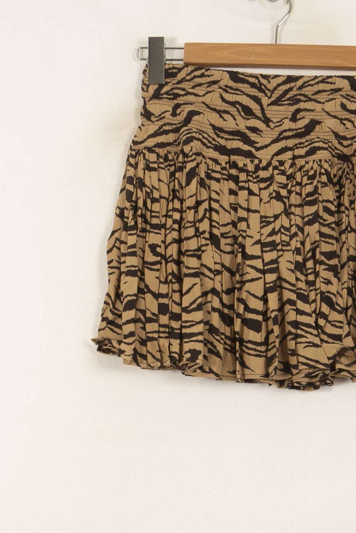 Jupe Courte Beige et Noire - Taille S/36 de la marque Zadig&Voltaire | PARAD50681 - Vendu par Paradigme - Image 3