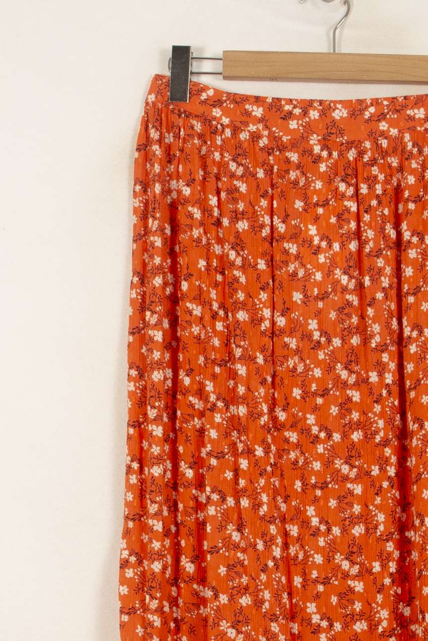 Jupe Longue Orange et Blanche - Taille L/40 de la marque Maison 123 | PARAD50682 - Vendu par Paradigme - Image 3