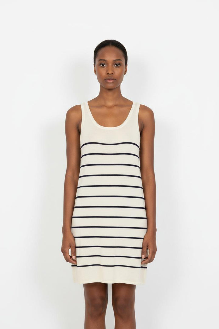 Robe Débardeur Blanche et Bleue - Taille S/36