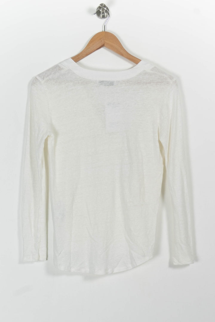 Blouse Blanche - Taille S/36 de la marque Sandro | PARAD50687 - Vendu par Paradigme - Image 4