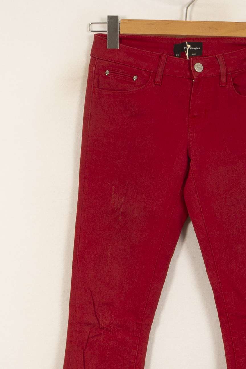 Jean Skinny Rouge - Taille XS/34 de la marque The Kooples | PARAD50721 - Vendu par Paradigme - Image 3