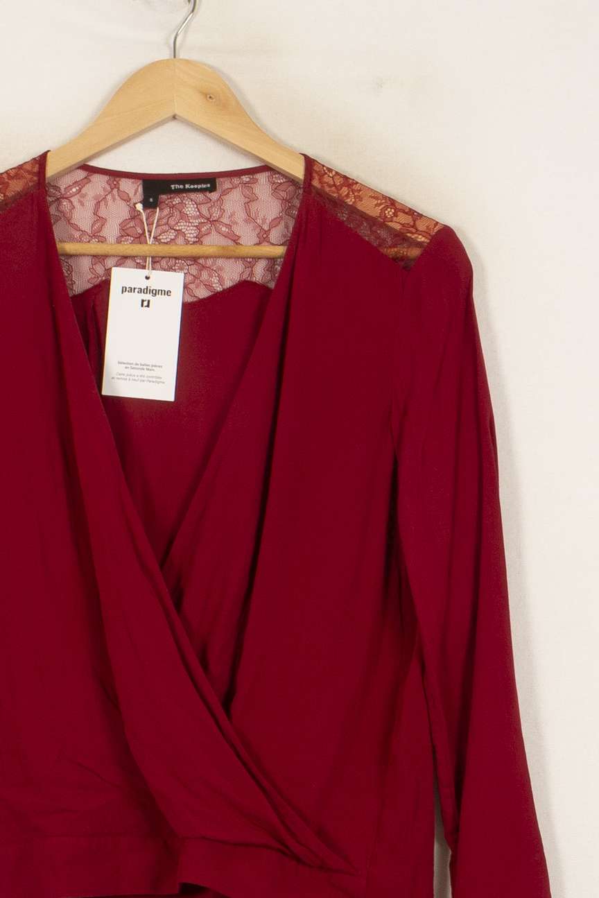 Blouse Bordeaux - Taille S/36 de la marque The Kooples | PARAD50725 - Vendu par Paradigme - Image 3