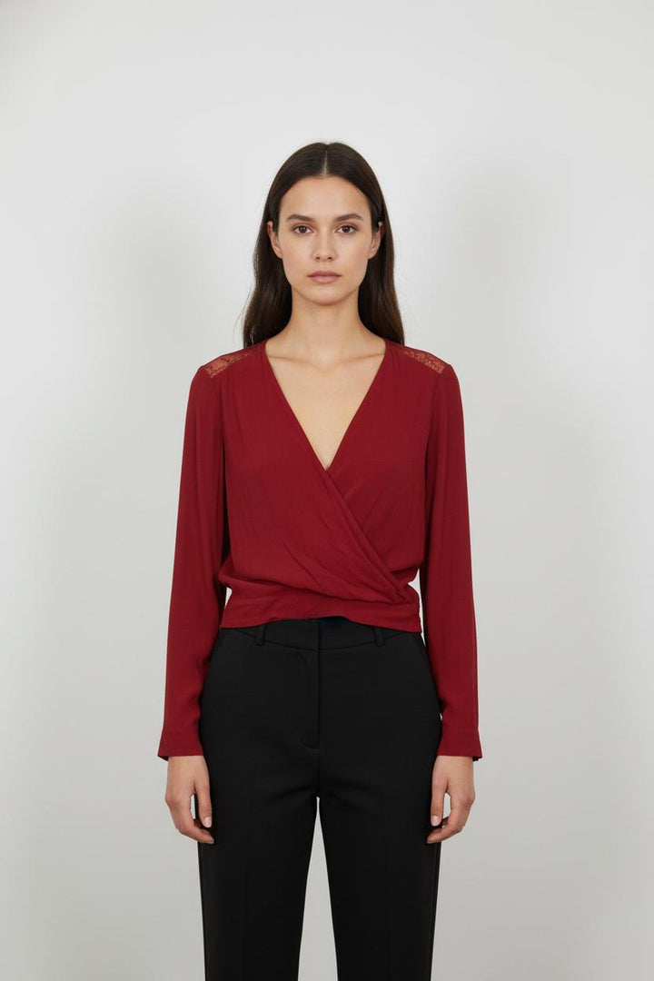 Blouse Bordeaux - Taille S/36