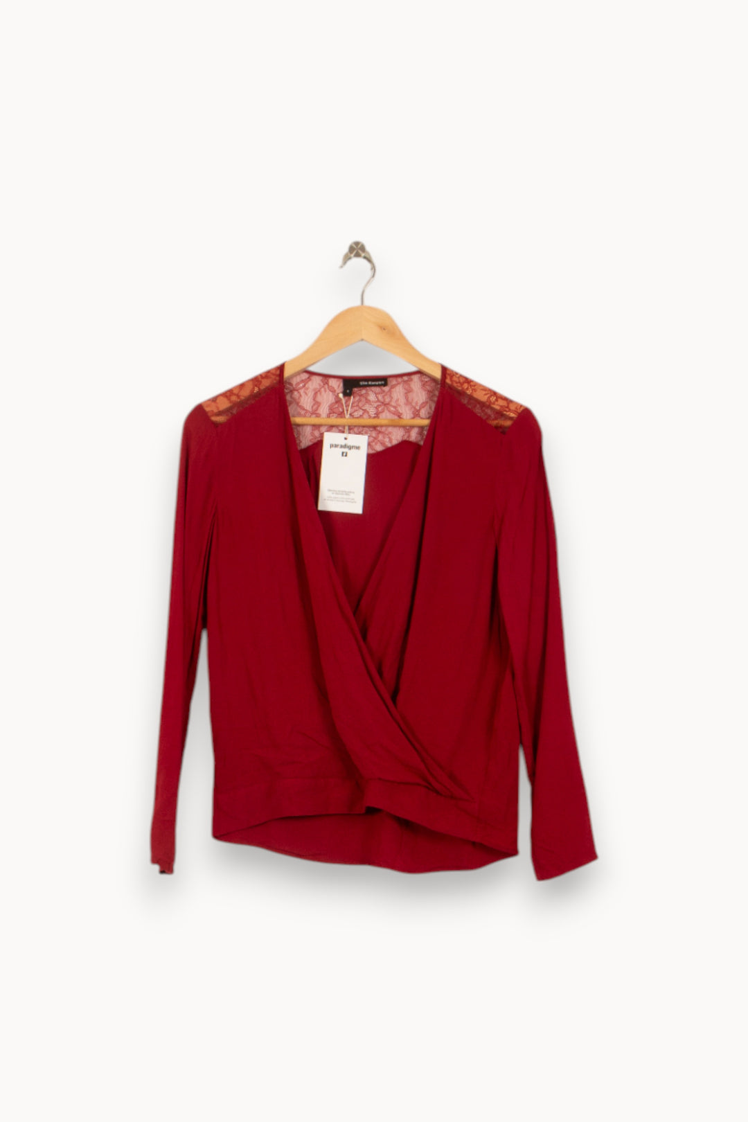 Blouse Bordeaux - Taille S/36 de la marque The Kooples | PARAD50725 - Vendu par Paradigme - Image 2