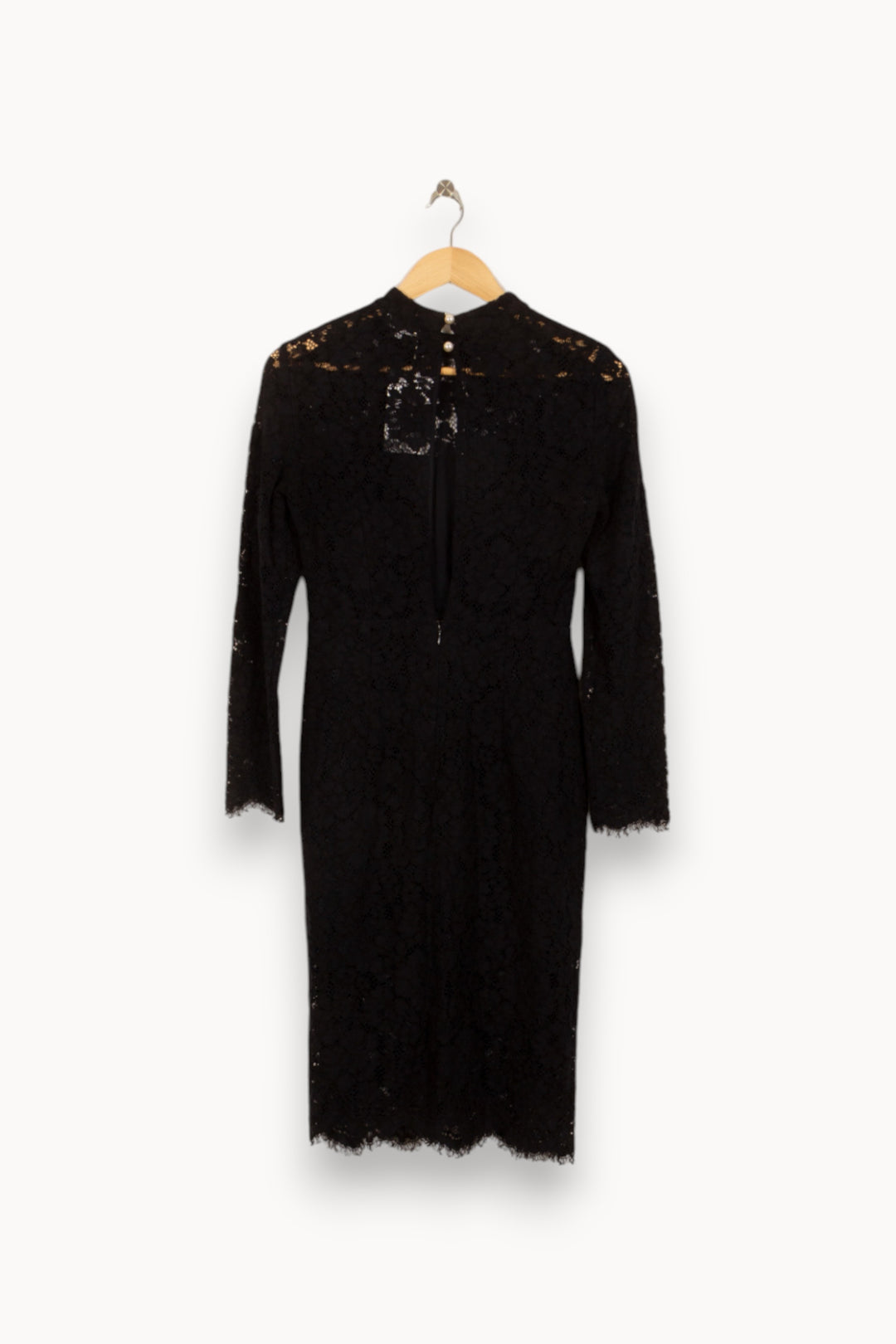 Robe Midi Noire - Taille S/36 de la marque Claudie Pierlot | PARAD50726 - Vendu par Paradigme - Image 4