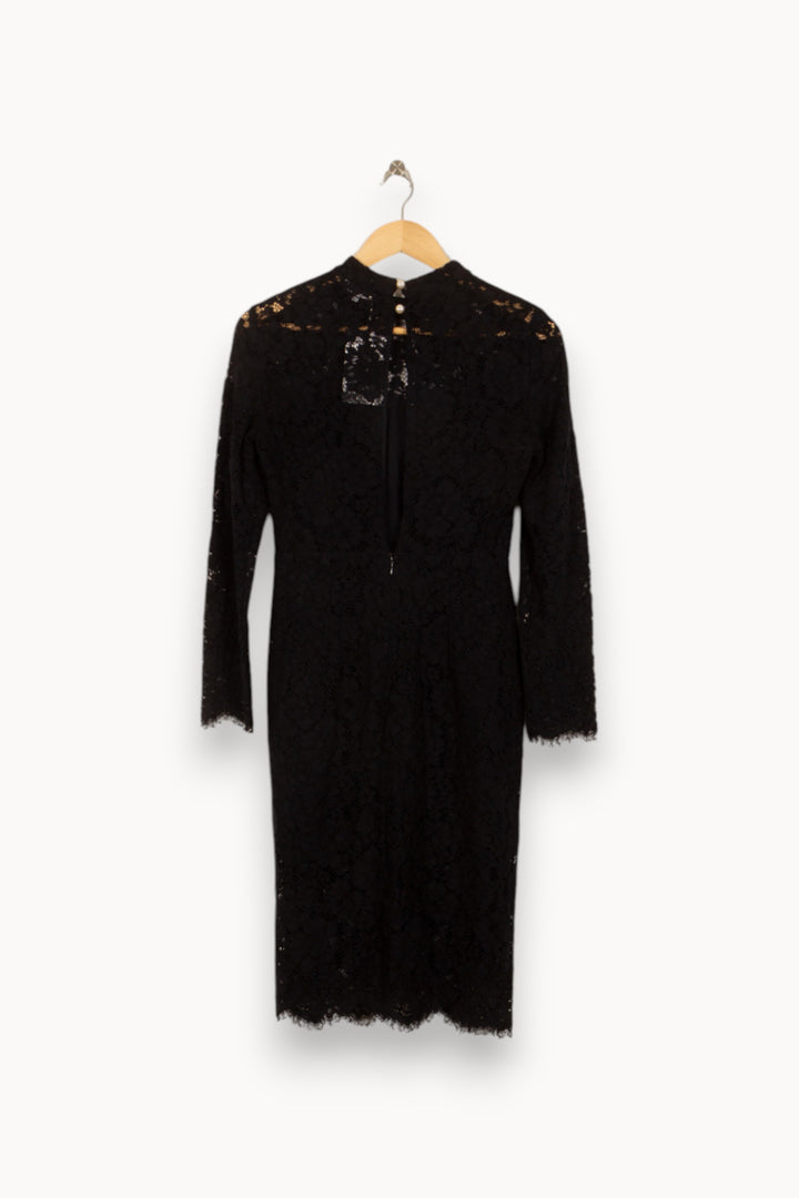 Robe Midi Noire - Taille S/36 de la marque Claudie Pierlot | PARAD50726 - Vendu par Paradigme - Image 4