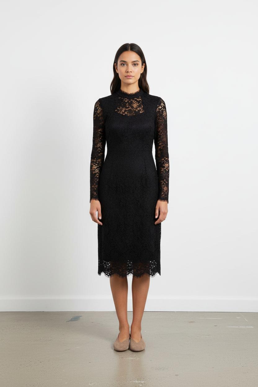Robe Midi Noire - Taille S/36