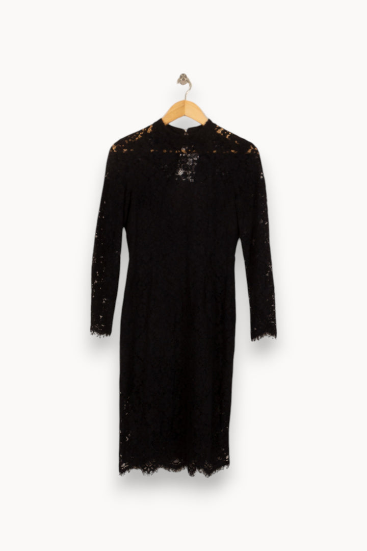 Robe Midi Noire - Taille S/36 de la marque Claudie Pierlot | PARAD50726 - Vendu par Paradigme - Image 2