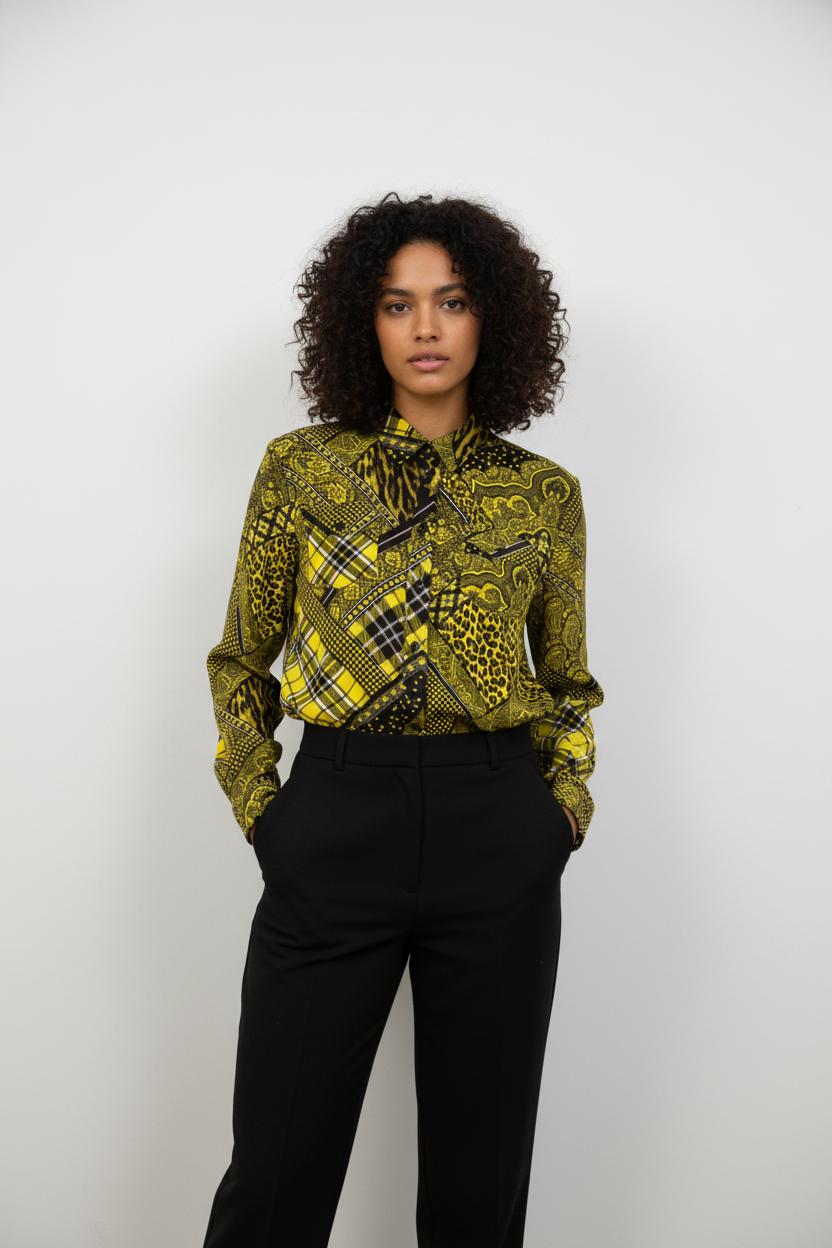 Chemise Jaune et Noire - Taille S/36