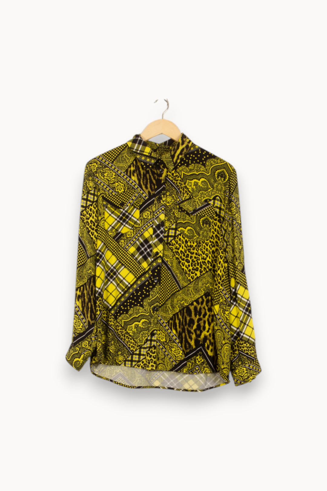 Chemise Jaune et Noire - Taille S/36 de la marque The Kooples | PARAD50737 - Vendu par Paradigme - Image 2