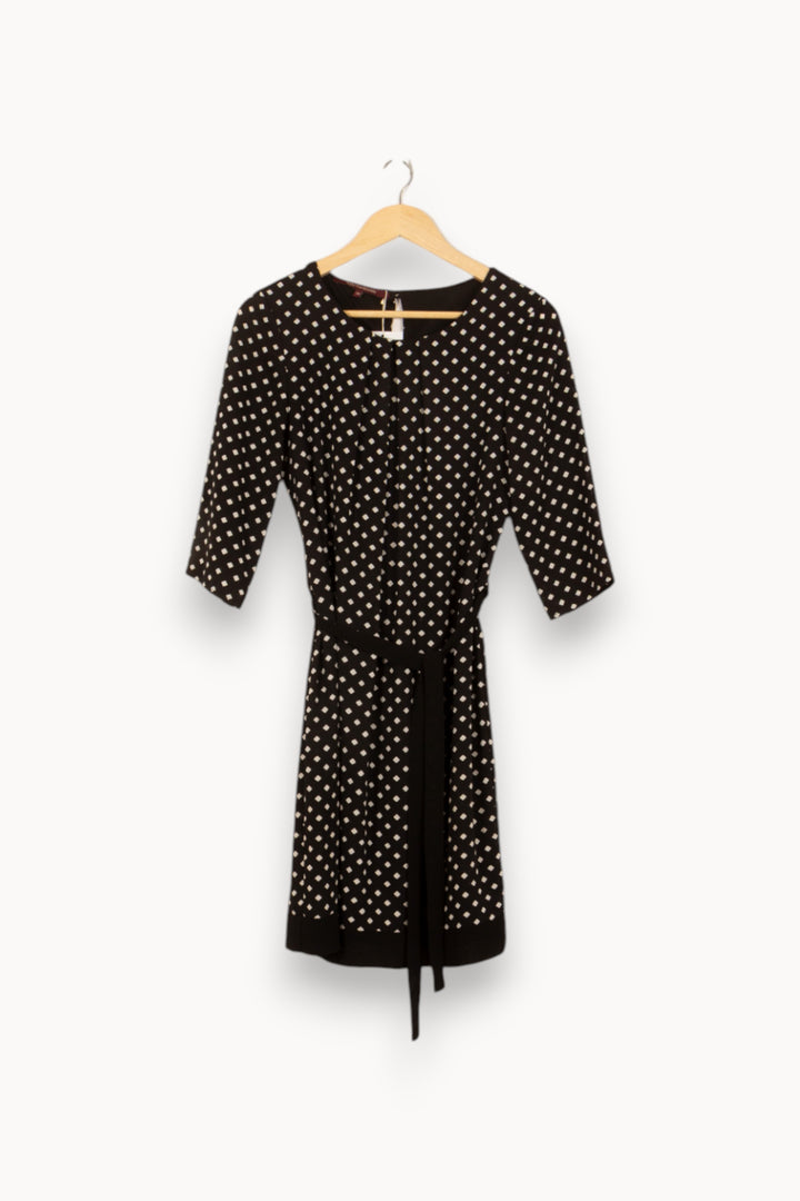 Robe Noire et Blanche - Taille M/38 de la marque La Fée Maraboutée | PARAD50743 - Vendu par Paradigme - Image 2