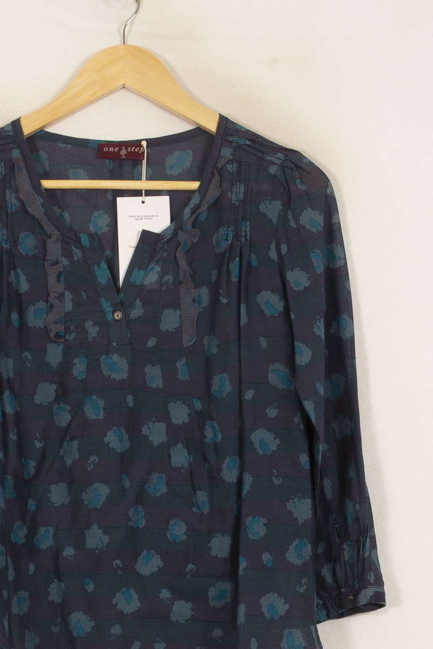 Blouse Bleue - Taille L/40 de la marque One Step | PARAD50746 - Vendu par Paradigme - Image 3