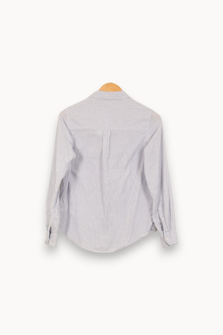 Chemise Rayée Bleue et Blanche - Taille M/38 de la marque Sud express | PARAD50748 - Vendu par Paradigme - Image 4