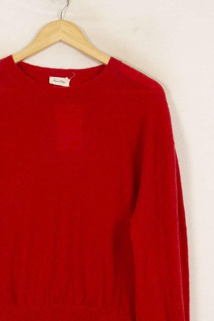 Pull Rouge - Taille S/36 de la marque American Vintage | PARAD50750 - Vendu par Paradigme - Image 3
