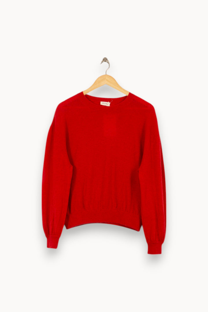 Pull Rouge - Taille S/36 de la marque American Vintage | PARAD50750 - Vendu par Paradigme - Image 2