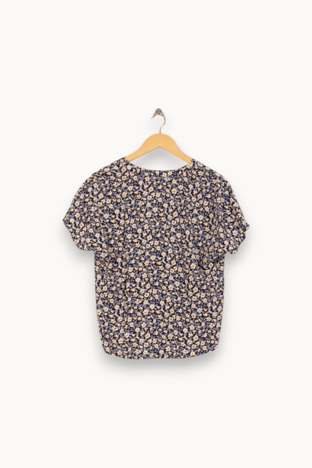Blouse Fleurie Bleue et Blanche - Taille S/36 de la marque I.Code | PARAD50751 - Vendu par Paradigme - Image 4