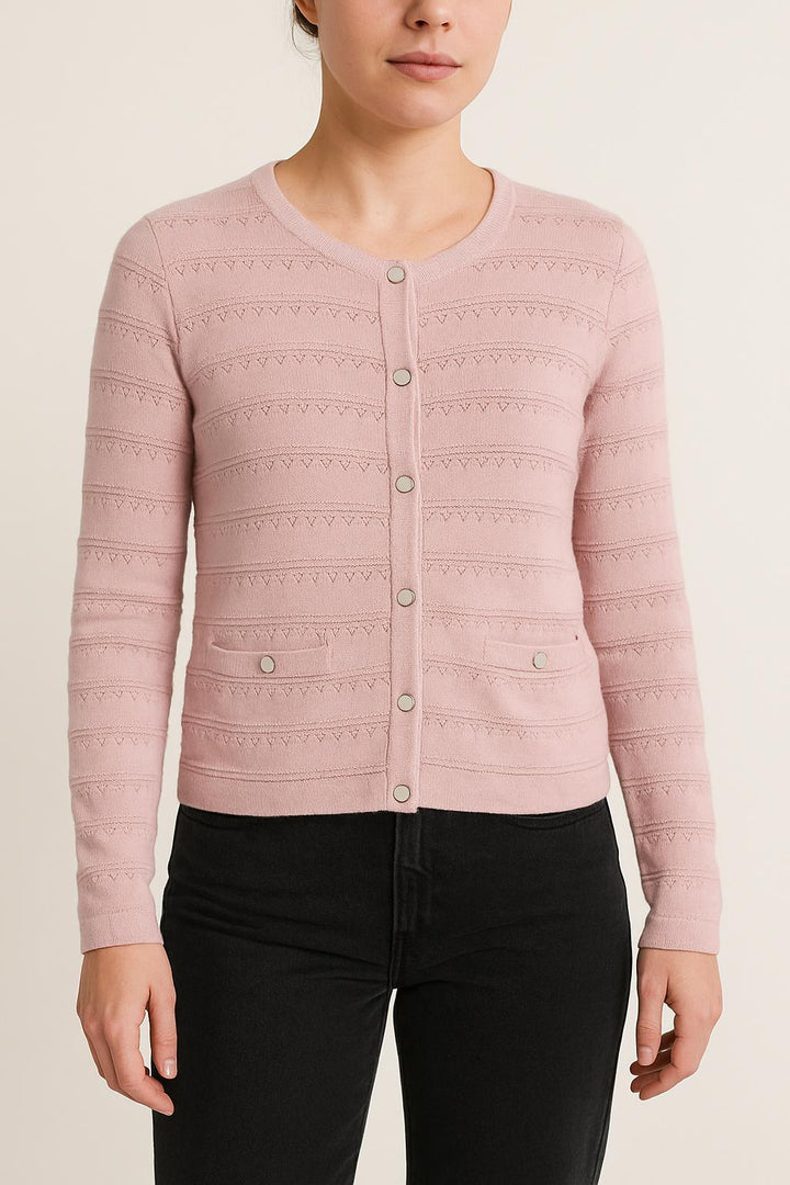 Cardigan Rose - Taille M/38 de la marque Claudie Pierlot | PARAD50779 - Vendu par Paradigme - Image 1