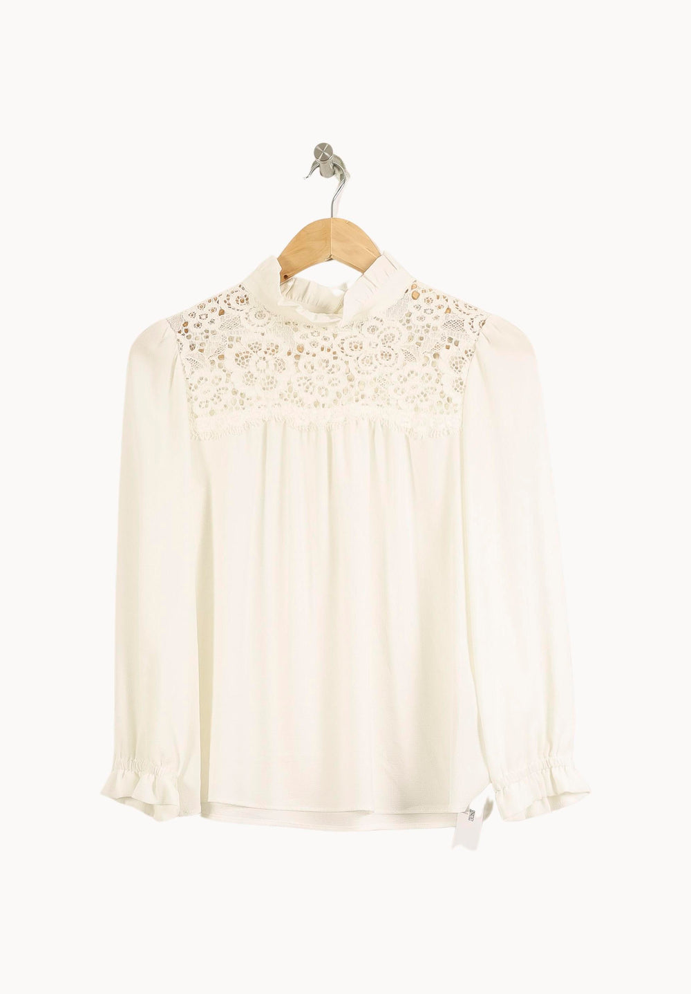 Blouse Blanche - Taille S/36 de la marque Claudie Pierlot | PARAD50783 - Vendu par Paradigme - Image 2