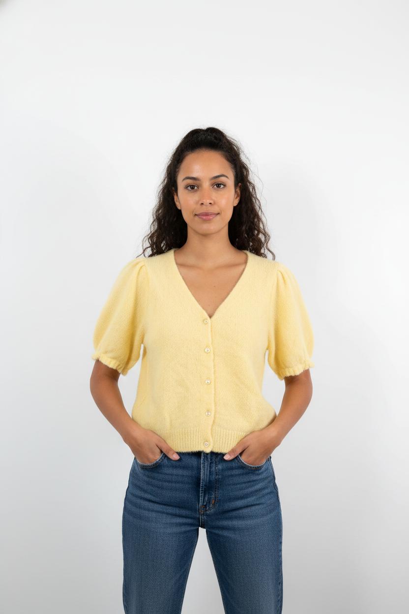 Cardigan Jaune - Taille L/40