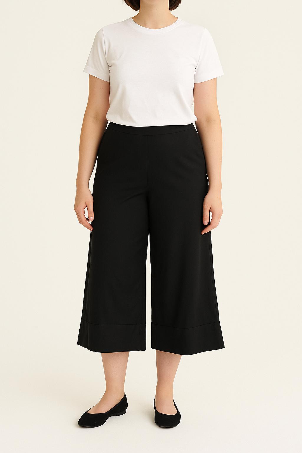 Pantalon Large Noir - Taille L/40 de la marque La Fée Maraboutée | PARAD50790 - Vendu par Paradigme - Image 1