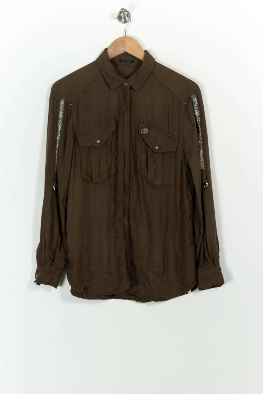Chemise Verte - Taille S/36 de la marque IKKS | PARAD50796 - Vendu par Paradigme - Image 2