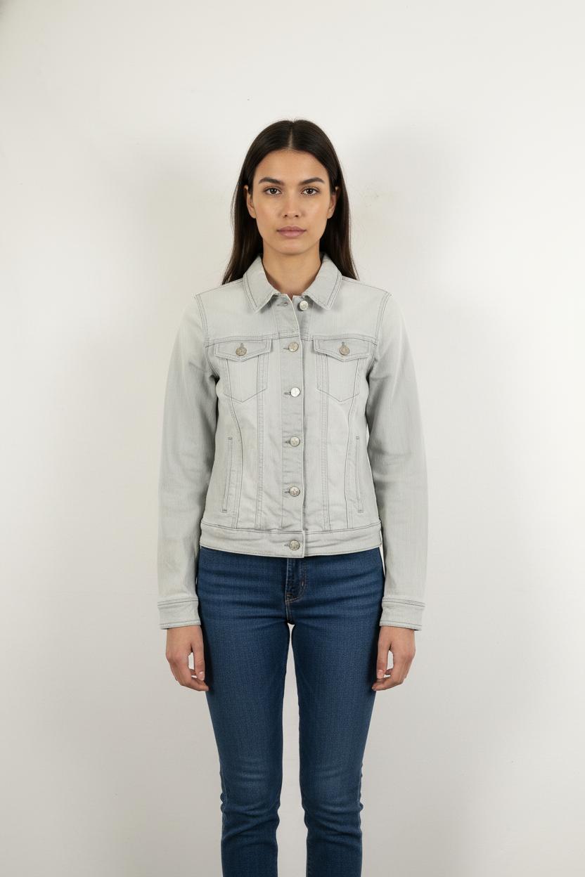 Veste En Jean Grise - Taille S/36