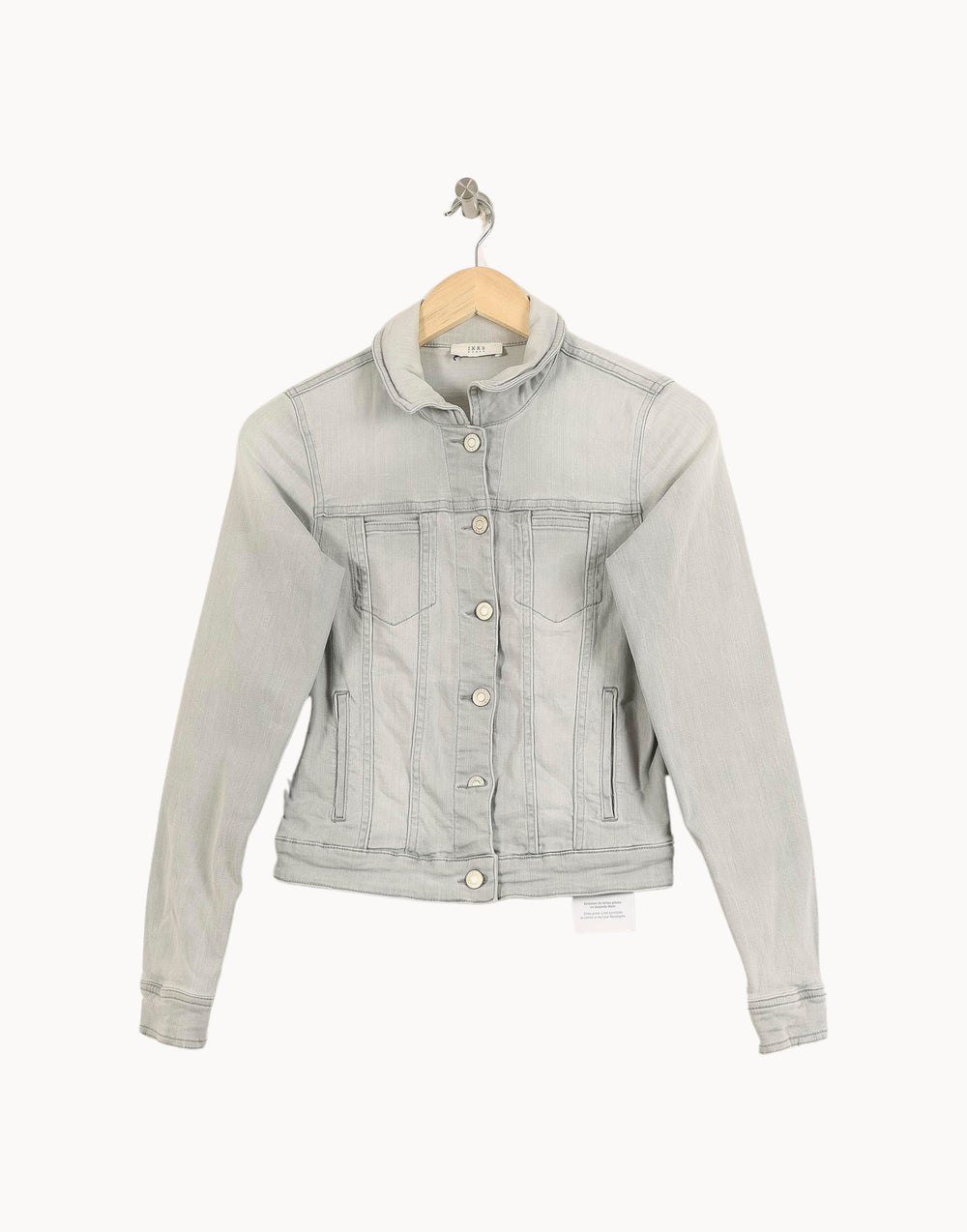 Veste En Jean Grise - Taille S/36 de la marque IKKS | PARAD50814 - Vendu par Paradigme - Image 2