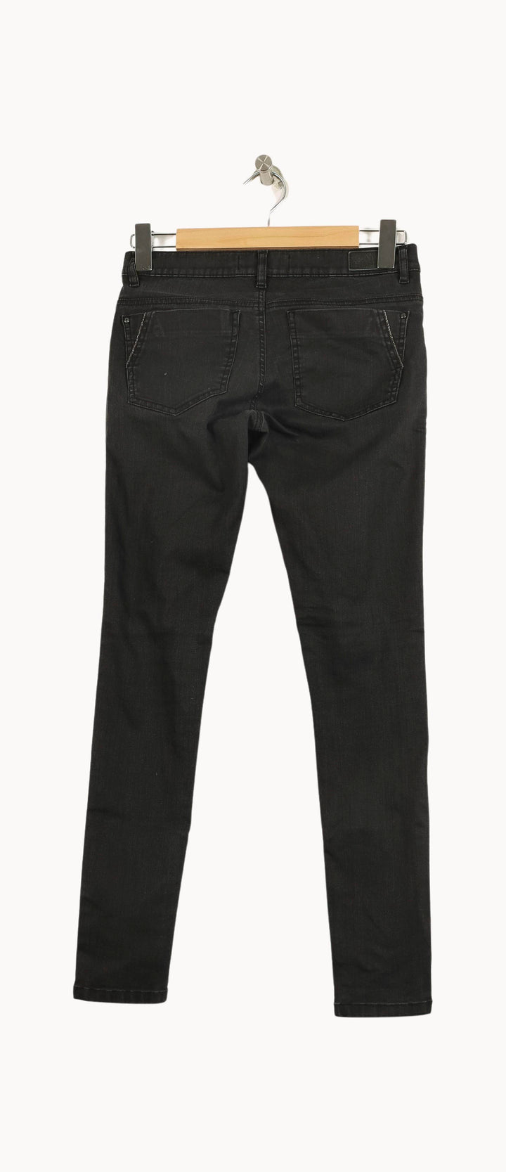 Jean Slim Noir - Taille M/38 de la marque IKKS | PARAD50815 - Vendu par Paradigme - Image 4