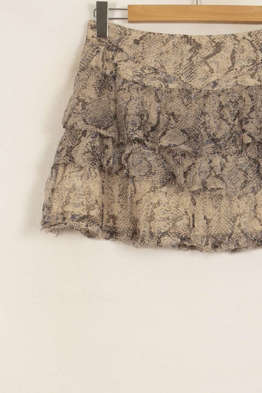 Jupe Courte Beige et Marron - Taille L/40 de la marque Zadig&Voltaire | PARAD50822 - Vendu par Paradigme - Image 3