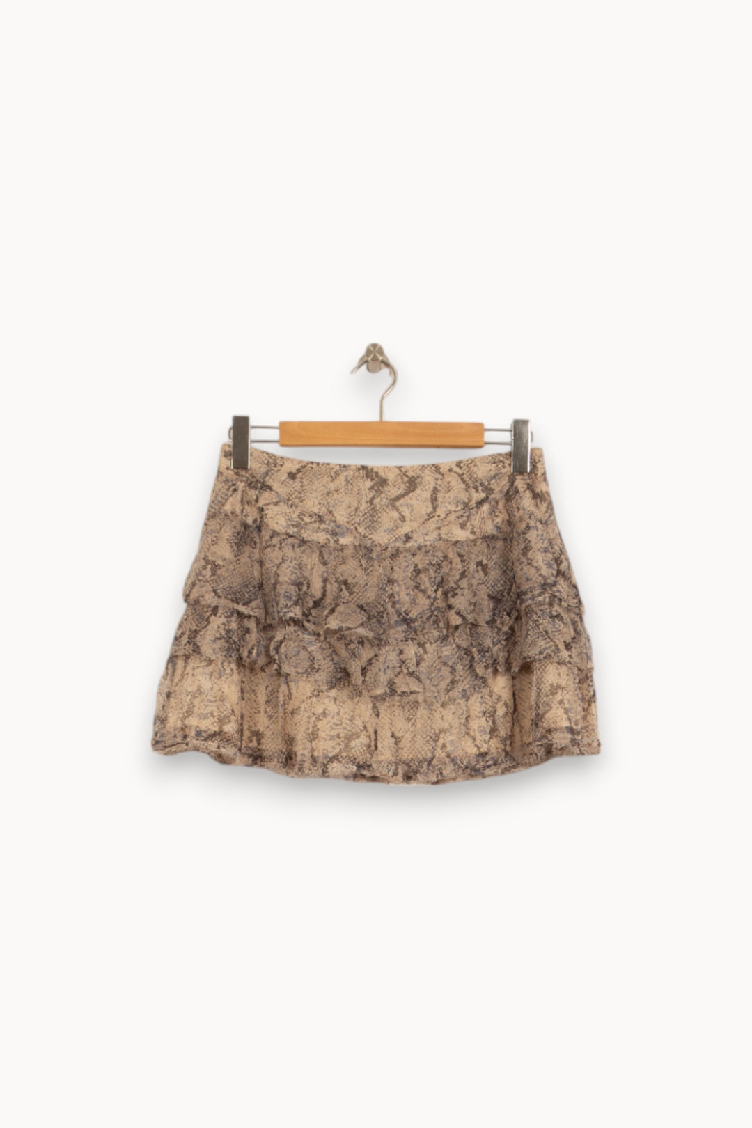Jupe Courte Beige et Marron - Taille L/40 de la marque Zadig&Voltaire | PARAD50822 - Vendu par Paradigme - Image 2